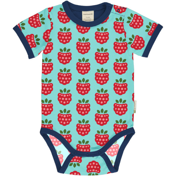 Maxomorra Body Kurzarm raspberry, Himbeer | Bio-Kinderkleidung von Maxomorra bei Das bunte Chamäleon online kaufen