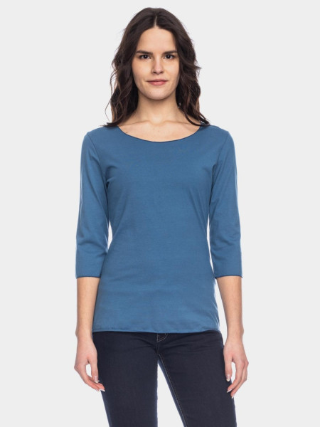 ATO Berlin Damen Jersey Shirt Caja, Stellar Blue | Naturmode für Damen bei Das bunte Chamäleon in Bamberg und online