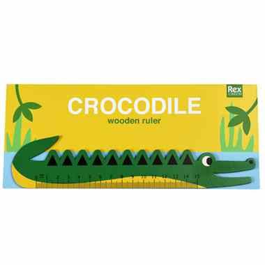 Rex London Holzlineal Krokodil | Fantastische Kindersachen bei Das bunte Chamäleon in Bamberg und online kaufen