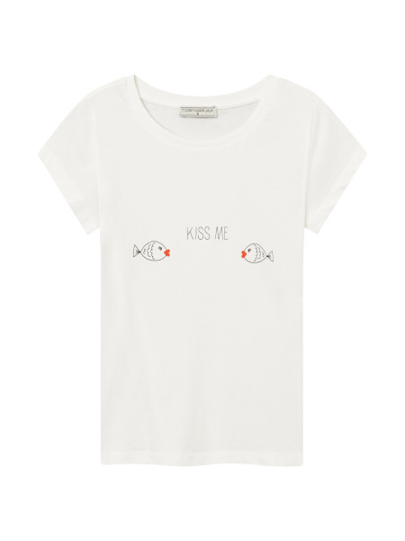 Mademoiselle Yéyé Kiss Me T-Shirt | Naturmode für Damen bei Das bunte Chamäleon
