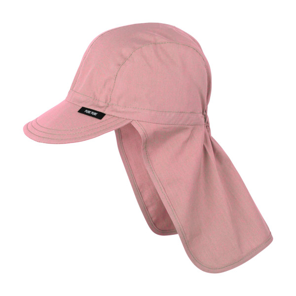 Pure Pure Sonnenhut mit Nackenschutz Dusty Rose | Kindermützen bei Das bunte Chamäleon in Bambertg und online kaufen