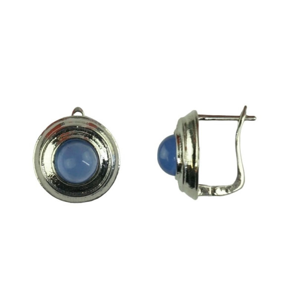 Urban Hippies Ohrringe Fibi rhodiniert, Periwinkle | Schmuck von Urban Hippies bei Das bunte Chamäleon