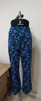 WOW To Go Jersey-Hose Black Leaf | Ökologische Damenmode bei Das bunte Chamäleon