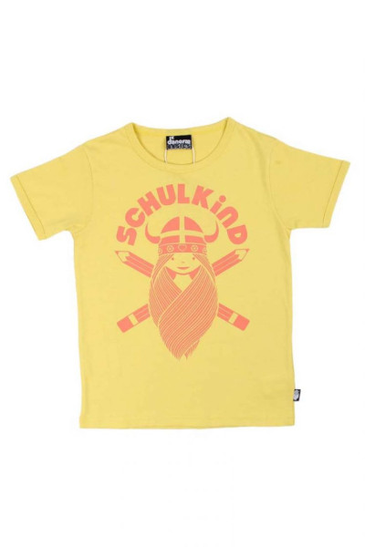 Danefae Schulkind-Tee Faded Yellow | Schulkind- Shirts von Danefae bei Das bunte Chamäleon