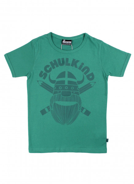 Danefae Schulkind-Shirt Teal | Skandinavische Kinderkleidung bei Das bunte Chamälein Bamberg kaufen