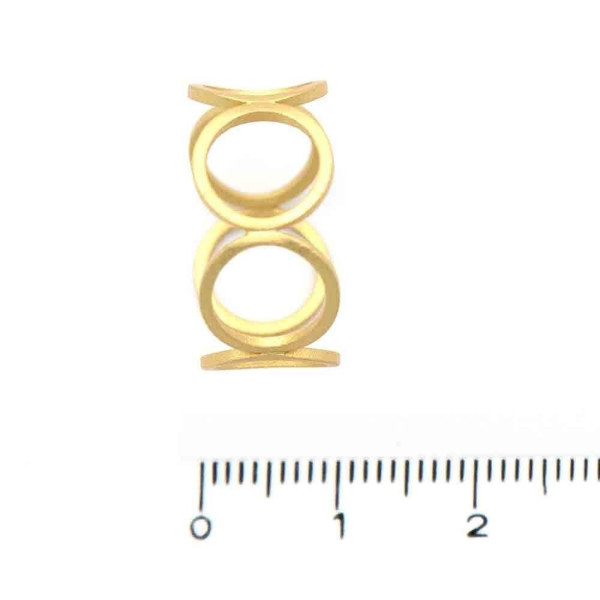 S. Engel Ring, kleine Kreise, vergoldet