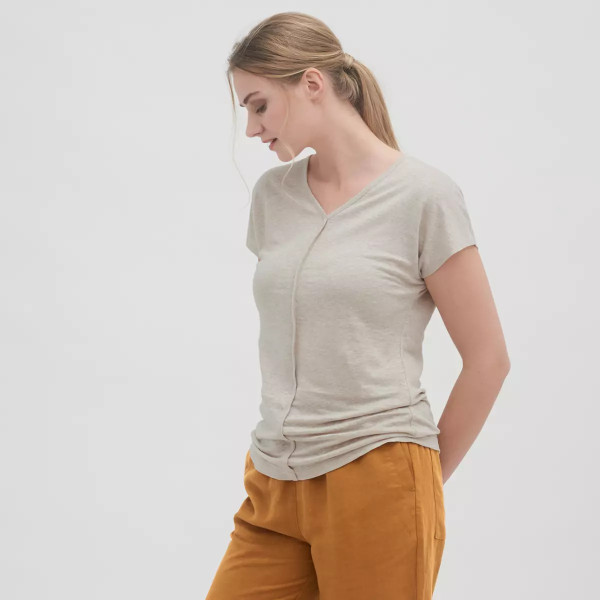 Living Crafts Damen Leinen-Shirt Oceane, natural | Naturmode für Damen bei Das bunte Chamäleon in Bamberg und online kaufen