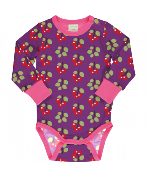 Maxomorra Body Langarm Arctic Berry | Bio-Kinderkleidung von Maxomorra bei Das bunte Chamäleon online kaufen