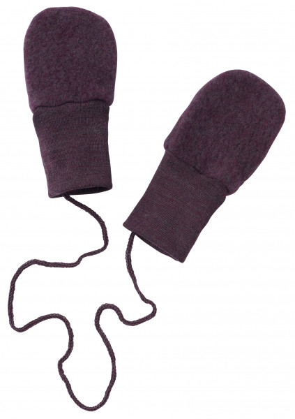 Engel Natur Baby-Fäustel Wollfleece, Lila melange | Wollkleidung von Engel Natur bei Das bunte Chamäleon in Bamberg und online