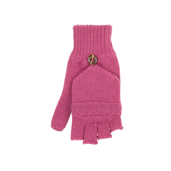 Pure Pure Kinder Handschuhe Halbfinger/Fäustlinge Dark Pink | Kinderhandschuhe aus Wolle bei Das bunte Chamäleon in Bamberg und online kaufen